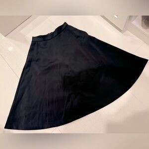 Banana Republic Women’s Black Satin A-line Skirt size 0; high waisted.